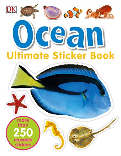 Book Cover Ultimate Sticker Book: Ocean: More Than 250 Reusable Stickers
