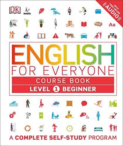 Book Cover English for Everyone: Level 1: Beginner, Course Book: A Complete Self-Study Program