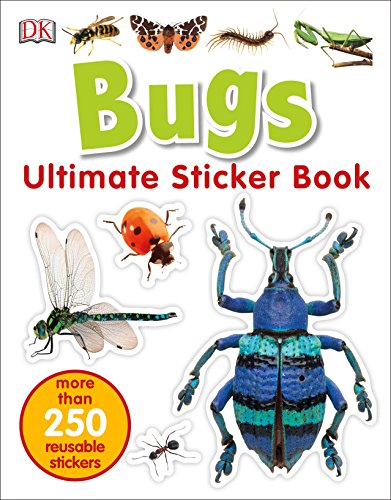 Book Cover Ultimate Sticker Book: Bugs: More Than 250 Reusable Stickers
