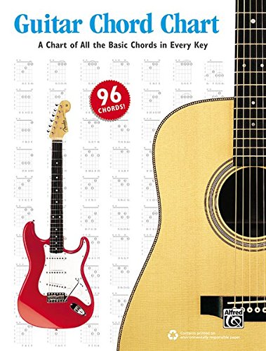 Book Cover Guitar Chord Chart: A Chart of All the Basic Chords in Every Key, Chart