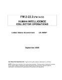 FM 2-22.3 (FM 34-52) Human Intelligence Collector Operations  September 2006