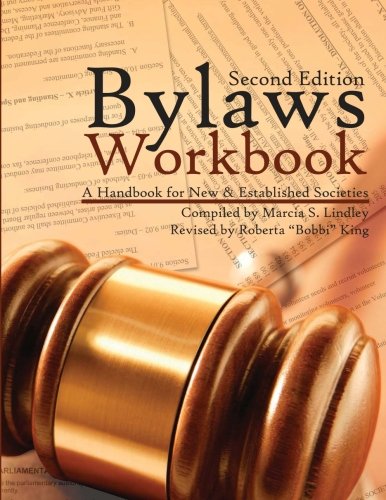 Book Cover Bylaws Workbook: A Handbook for New & Established Societies Second Edition