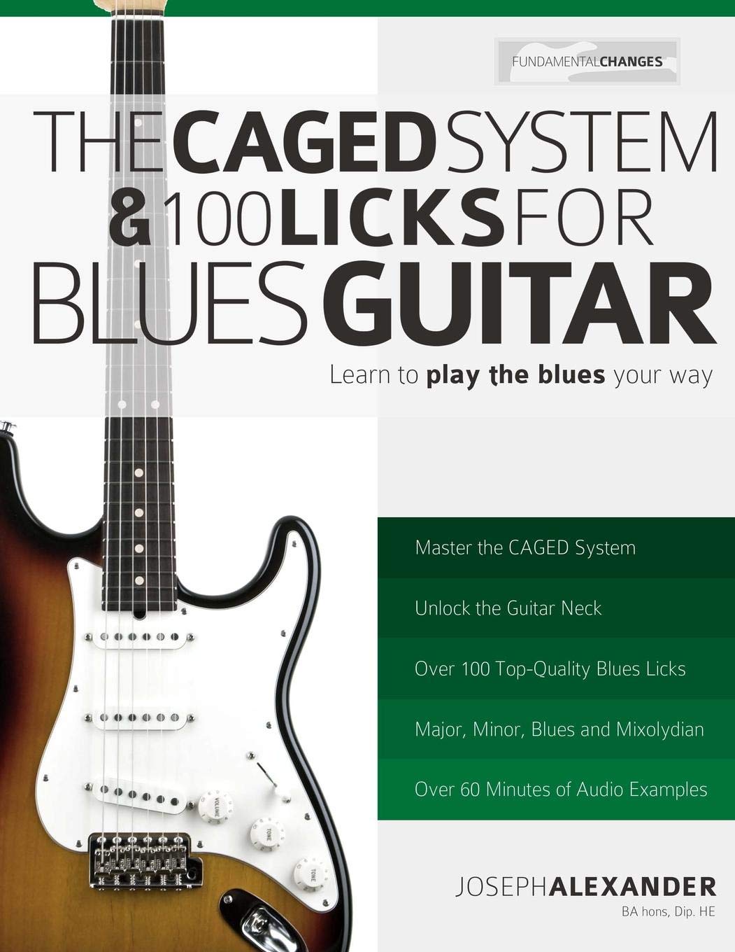 Book Cover The CAGED System and 100 Licks for Blues Guitar: Learn To Play The Blues Your Way!