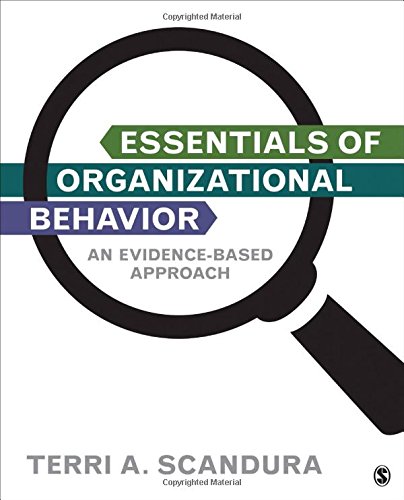 Book Cover Essentials of Organizational Behavior: An Evidence-Based Approach