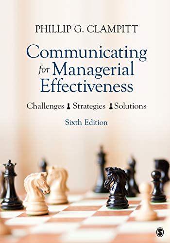 Book Cover Communicating for Managerial Effectiveness: Challenges | Strategies | Solutions