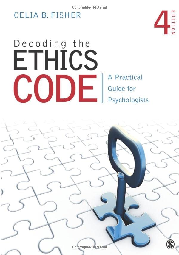 Book Cover Decoding the Ethics Code: A Practical Guide for Psychologists