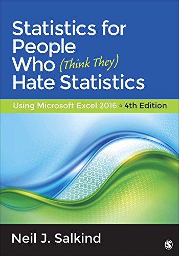 Book Cover Statistics for People Who (Think They) Hate Statistics: Using Microsoft Excel 2016