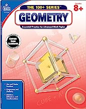 Book Cover The 100+ Series: Geometry Math Workbook, Grades 6-12 Math, Sine and Cosine, Equations, Congruence and Similarity, Rotations, Reflections, and Transformations, Classroom or Homeschool Curriculum