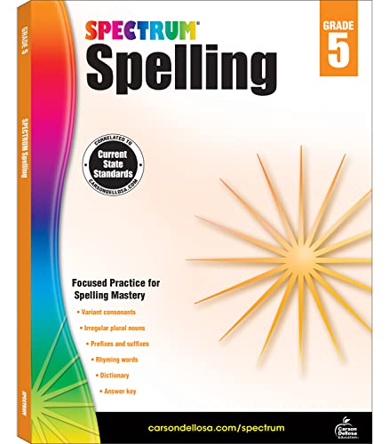 Book Cover Spectrum Spelling, Grade 5