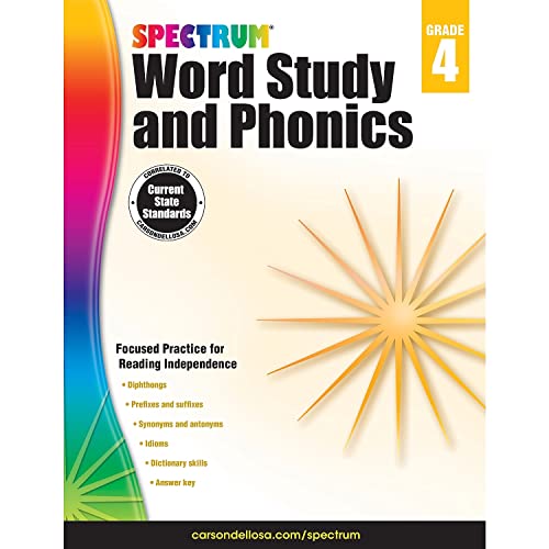Book Cover Spectrum Word Study and Phonics, Grade 4
