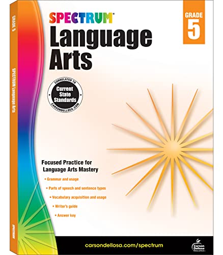 Book Cover Carson-Dellosa Spectrum Language Arts Workbook, Grade 5
