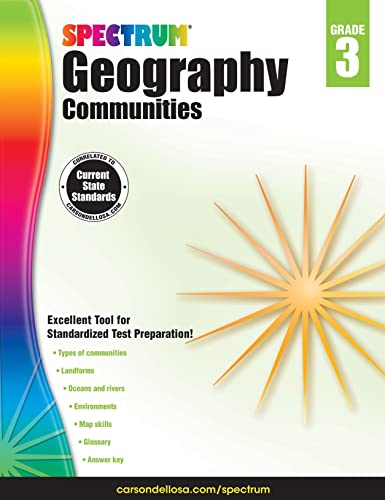 Book Cover Spectrum - Geography, Grade 3