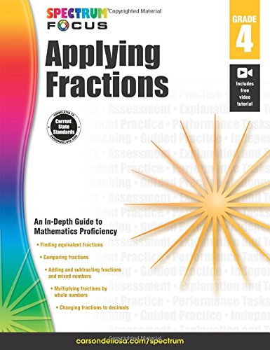 Book Cover Spectrum Applying Fractions, Grade 4 (Spectrum Focus)