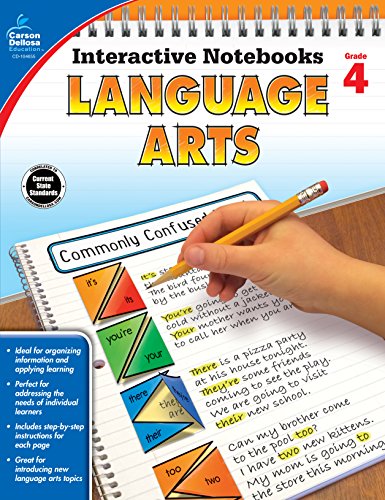 Book Cover Language Arts, Grade 4 (Interactive Notebooks)