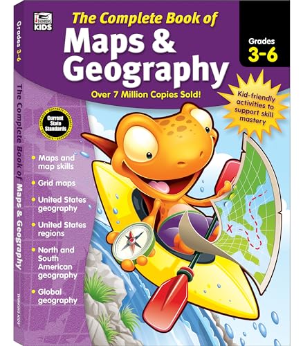 Book Cover The Complete Book of Maps & Geography, Grades 3 - 6