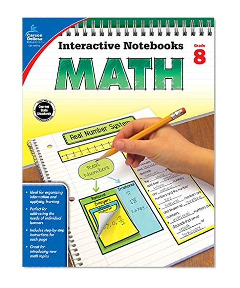 Book Cover Math, Grade 8 (Interactive Notebooks)
