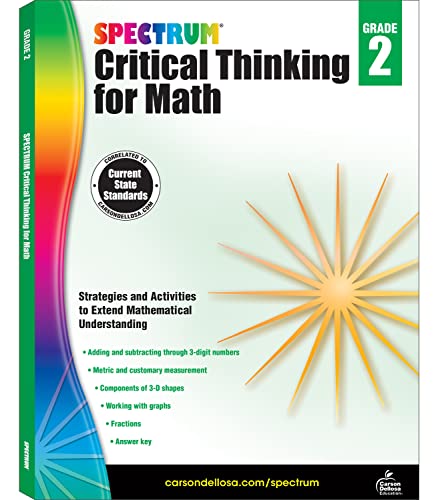 Book Cover Spectrum Critical Thinking for Math, Grade 2