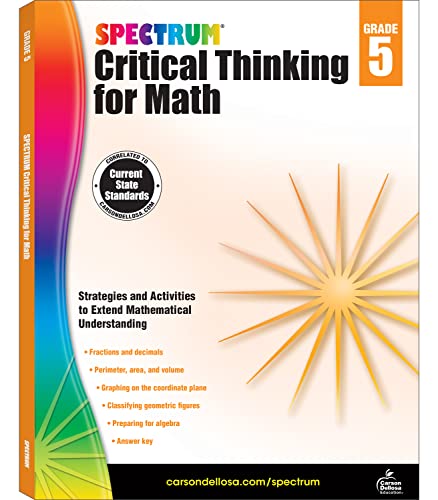 Book Cover Spectrum Critical Thinking for Math, Grade 5