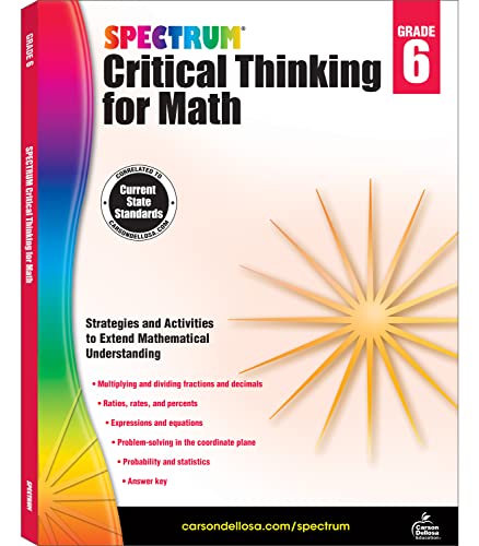 Book Cover Spectrum Critical Thinking for Math, Grade 6