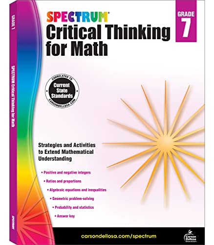 Book Cover Spectrum Critical Thinking for Math, Grade 7