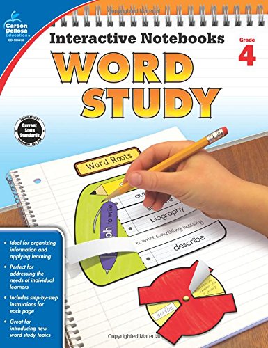 Book Cover Interactive Notebooks Word Study, Grade 4