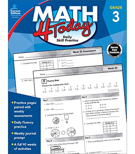 Book Cover Math 4 Today, Grade 3