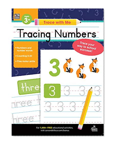 Book Cover Trace with Me Tracing Numbers