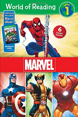 Book Cover World of Reading Marvel Boxed Set: Level 1 | Purchase Includes Marvel eBook! (World of Reading, 1)