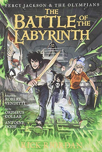Book Cover Percy Jackson and the Olympians The Battle of the Labyrinth: The Graphic Novel (Percy Jackson and the Olympians) (Percy Jackson & the Olympians, 4)