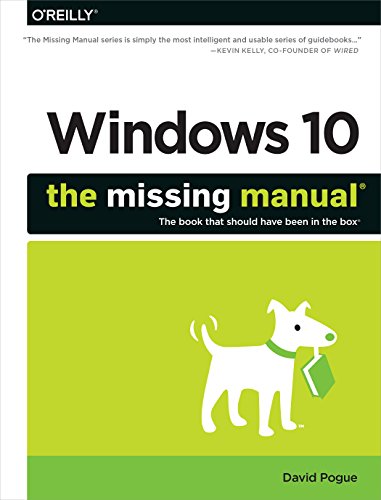 Book Cover Windows 10: The Missing Manual