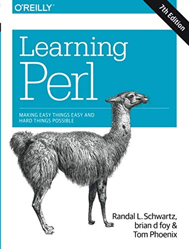 Book Cover Learning Perl: Making Easy Things Easy and Hard Things Possible