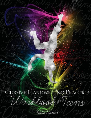 Book Cover Cursive Handwriting Practice Workbook for Teens
