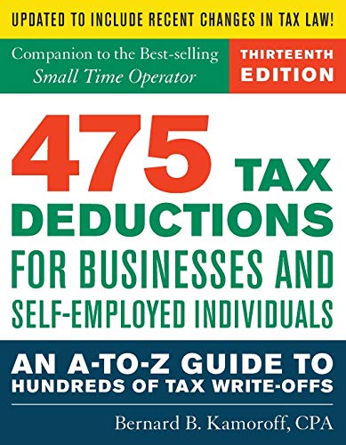 Book Cover 475 Tax Deductions for Businesses and Self-Employed Individuals: An A-to-Z Guide to Hundreds of Tax Write-Offs