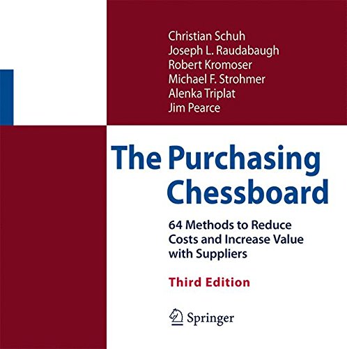 Book Cover The Purchasing Chessboard: 64 Methods to Reduce Costs and Increase Value with Suppliers