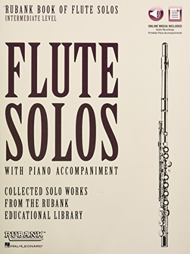 Book Cover Rubank Book of Flute Solos - Intermediate Level: Book with Online Audio (stream or download)