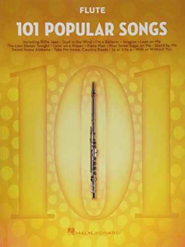 Book Cover 101 Popular Songs: for Flute