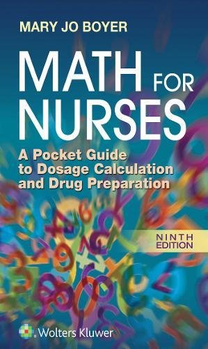 Book Cover Math For Nurses: A Pocket Guide to Dosage Calculation and Drug Preparation