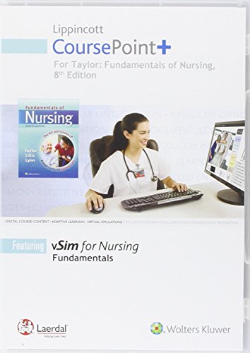 Book Cover Lippincott CoursePoint+ for Taylor: Fundamentals of Nursing: The Art and Science of Nursing Care