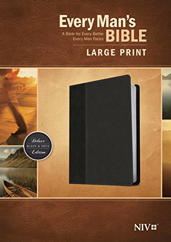 Book Cover Every Man's Bible NIV, Large Print, TuTone