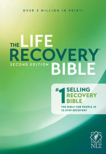 Book Cover Tyndale NLT Life Recovery Bible (Hardcover): 2nd Edition - Addiction Bible Tied to 12 Steps of Recovery for Help with Drugs, Alcohol, Personal Struggles - With Meeting Guide