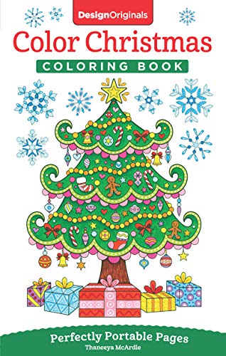 Book Cover Color Christmas Coloring Book: Perfectly Portable Pages (On-The-Go!) (Design Originals) Holiday Art Designs on High-Quality Perforated Pages; Convenient 5x8 Size is Perfect to Take Along Everywhere