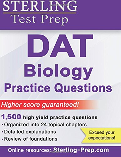 Sterling DAT Biology Practice Questions: High Yield DAT Biology Questions