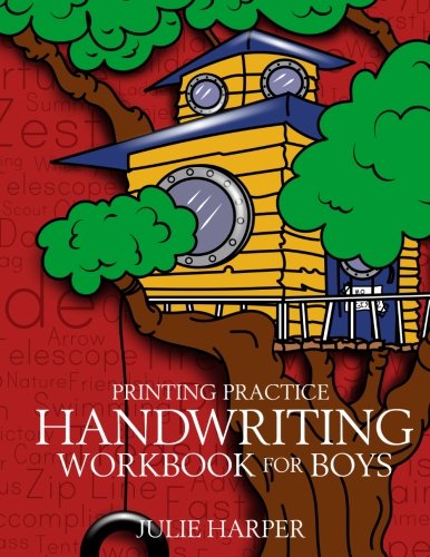Book Cover Printing Practice Handwriting Workbook for Boys