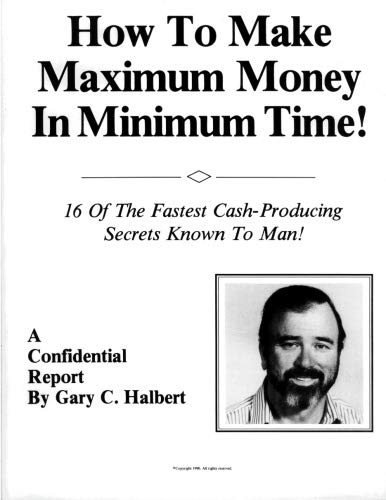 Book Cover How To Make Maximum Money In Minimum Time