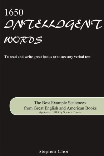 Book Cover 1650 Intelligent Words: The Best Example Sentences from Great English and American Books