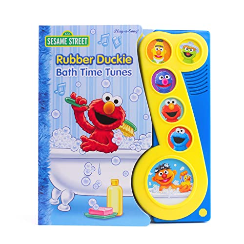 Book Cover Sesame Street - Rubber Duckie Bath Time Tunes Sound Book - PI Kids (Play-A-Song)