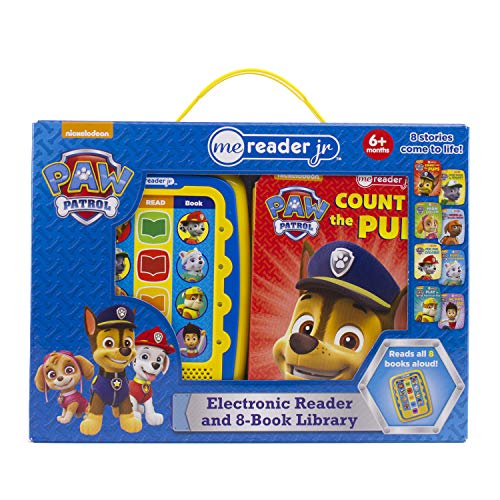 Book Cover Nickelodeon PAW Patrol Chase, Skye, Marshall, and More! - Electronic Me Reader Jr. 8 Sound Book Library - PI Kids