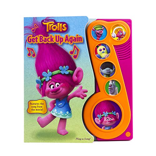 Book Cover DreamWorks Trolls - Get Back Up Again Little Music Note Sound Book - Play-a-Song - PI Kids
