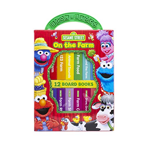 Book Cover Sesame Street - On The Farm My First Library Board Book Block 12-Book Set - PI Kids