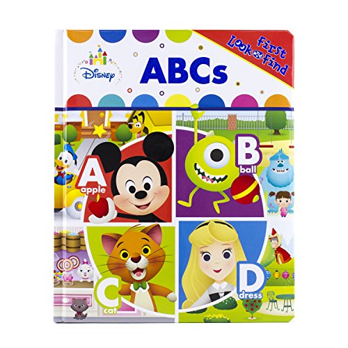 Book Cover Disney Baby Mickey Mouse, Dumbo, and More! - ABCs Little First Look and Find Board Book - PI Kids
